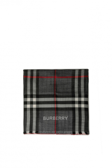 BURBERRY Reversible Check Wool Silk Scarf TWIST Hong Kong E Shop