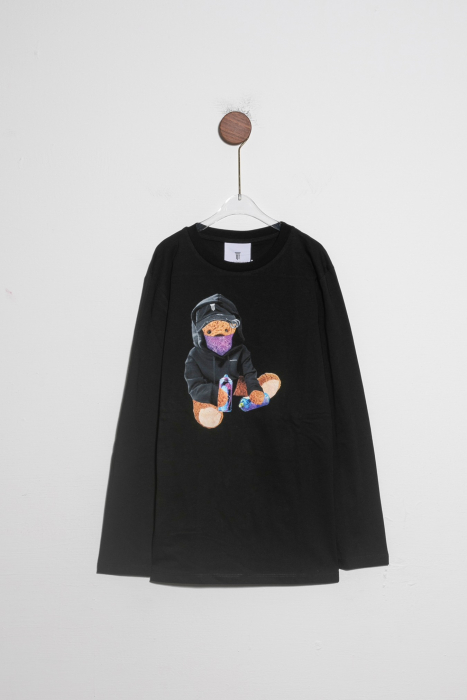 Kinoko 希少✨ ヴィヴィアーノ Ruffle T-shirt V-NECK COTTON T-SHIRT - NAVY | COS