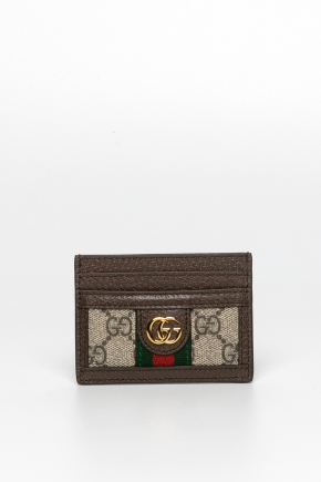 GG Supreme Canvas Card Holder