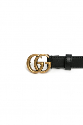 Leather With Double G Buckle Belt