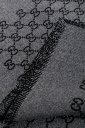 Gg Jacquard Wool Scarf