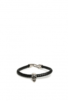 Skull Leather 手鏈