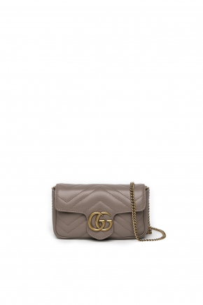 Gg Marmont Matelasse Leather Super Mini Bag 链条包/斜背包