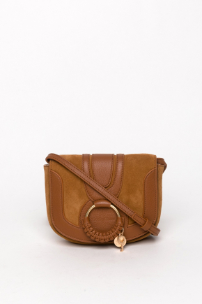Grained Cowhide Leather Crossbody Bag