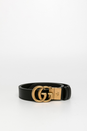 Reversible Belt With Double G Buckle 腰带