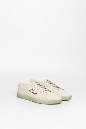 90% Cotton,10% Calfskin Leather Sneakers
