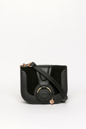 Grained Cowhide Leather Crossbody Bag