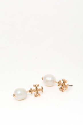 18K Gold-Plated Brass Dangle Earrings