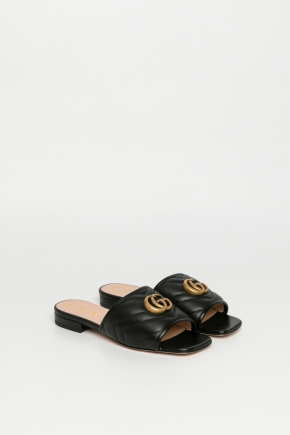 Matelasse Leather Sandals