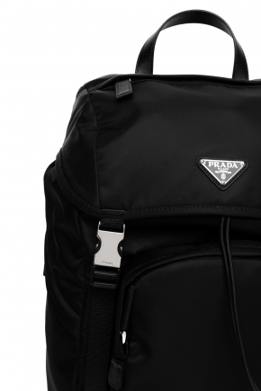 Re-Nylon And Saffiano Leather Backpack Backpack