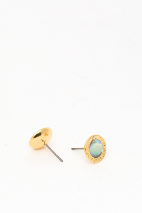 The Medallion Abalone Earrings 針式耳環
