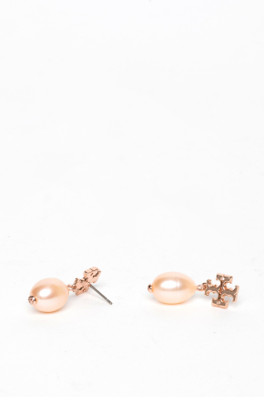 18K Gold-Plated Brass Dangle Earrings