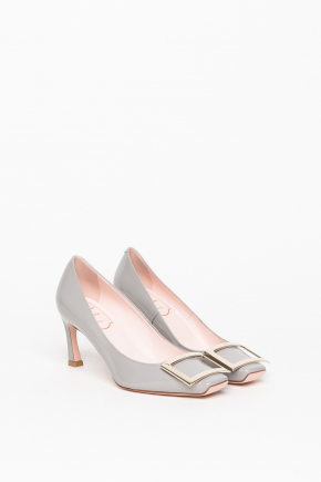 Trompette Metal Buckle In Patent Leather 密頭高跟鞋