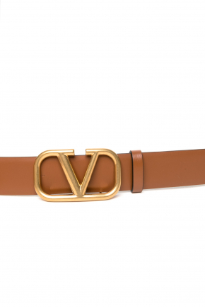 Vlogo Signature Calfskin Belt Belt