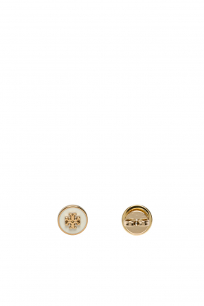 18K Gold-Plated Brass Stud Earrings