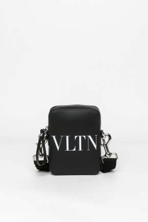Small Vltn Leather Crossbody Bag