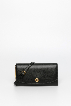 Saffiano Leather Chain Wallet