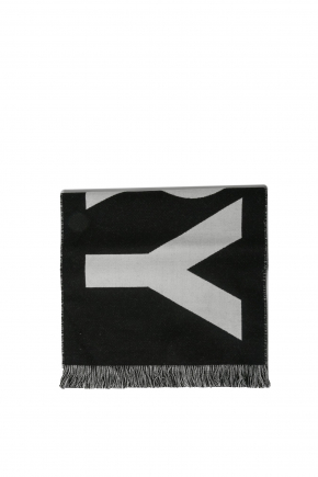Logo Wool Jacquard 圍巾