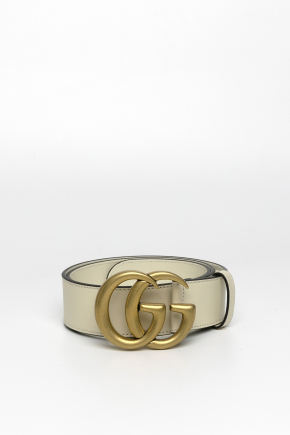 Leather With Double G Buckle Belt
