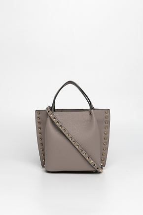 Grain Calfskin Leather Crossbody Bag/top Handle