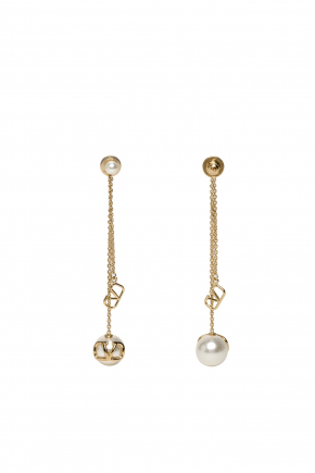 Resin Pearl Dangle Earrings