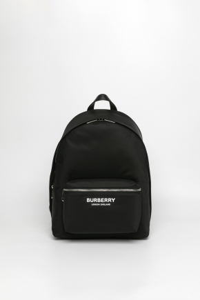 Logo Print Nylon Backpack