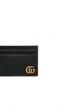 Gg Marmont Leather Card Holder/money Clip