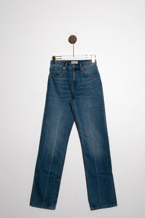 High-Rise Slim Straight Jean 牛仔褲