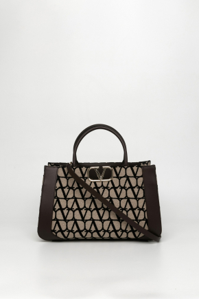 Medium Vlogo Signature Toile Iconographe Handbag 斜背包/手提包