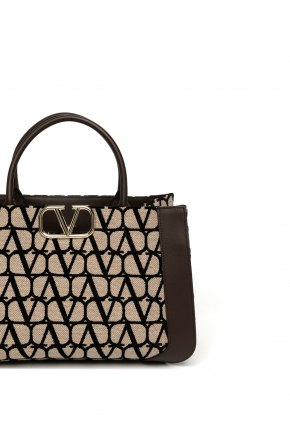Medium Vlogo Signature Toile Iconographe Handbag 斜背包/手提包