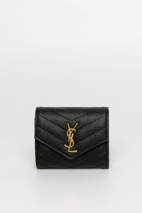 Cassandre Saint Laurent Matelasse Multi-Folded 銀包