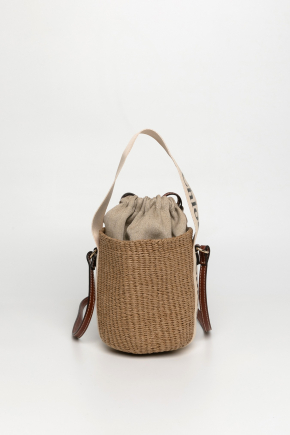 Basket Fibers Bucket Bag/crossbody Bag