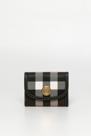 Small Check Folding Wallet