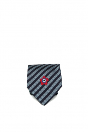 Kenzo Target Striped Silk 领带