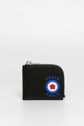 Kenzo Target Zipped Leather Wallet