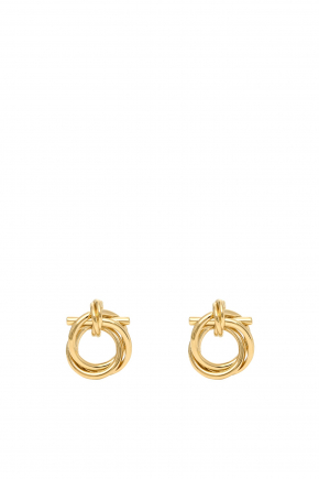 Brass Stud Earrings