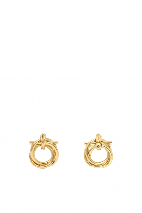 Brass Stud Earrings