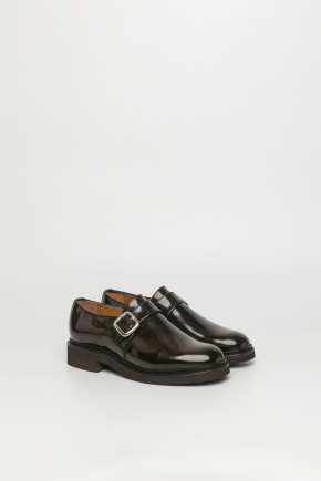 Calfskin Leather Monk Shoes