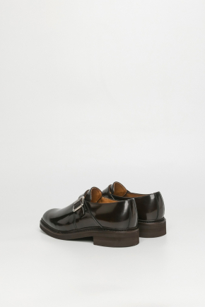 Calfskin Leather Monk Shoes