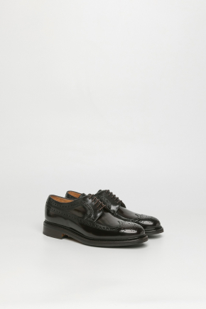 Shiny Polished Leather Derby Shoes