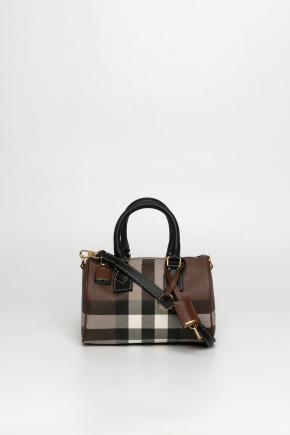 Check Mini Bowling Bag Crossbody Bag/top Handle