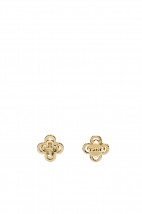 18K Gold-Plated Brass Stud Earrings