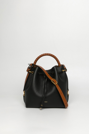 Grain Calfskin Leather Bucket Bag/crossbody Bag