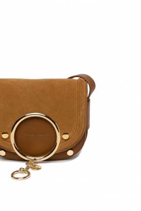 Small Grain Cowhide Leather Crossbody Bag