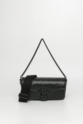 Matelasse Chevron Leather Chain Bag/crossbody Bag