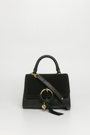 Grained Cowhide Leather Crossbody Bag/top Handle