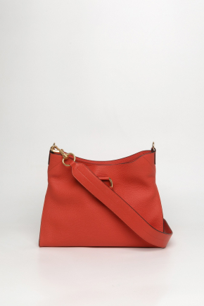 Grained Cowhide Leather Crossbody Bag/top Handle