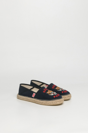 Kenzo Lucky Tiger Embroidered Canvas Espadrilles