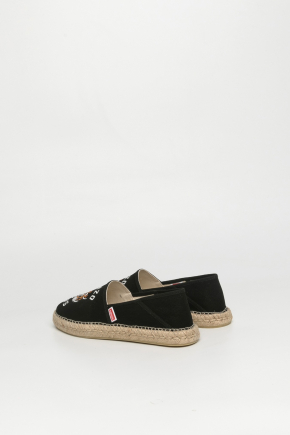 Kenzo Lucky Tiger Embroidered Canvas Espadrilles