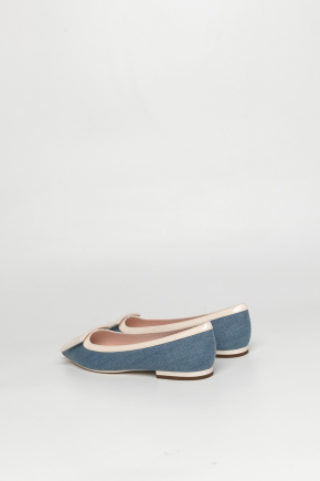 Gommettine Bicolor Lacquered Buckle Ballerinas Flats